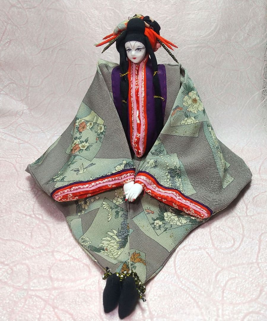 ちりめん細工 創作人形 花魁