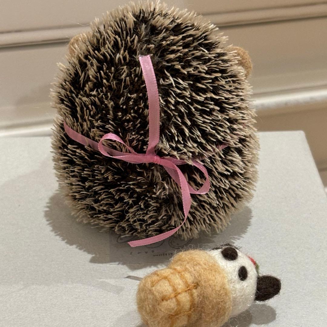 入手困難　羊毛フェルト作家　sako様 ハリネズミの赤ちゃん