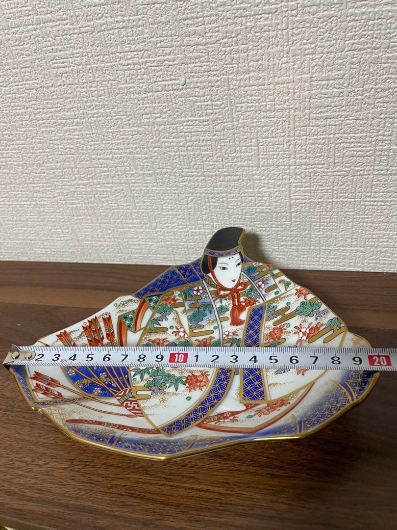 希少 有田焼 其泉 賞美堂 雛人形絵皿 夫婦雛二枚