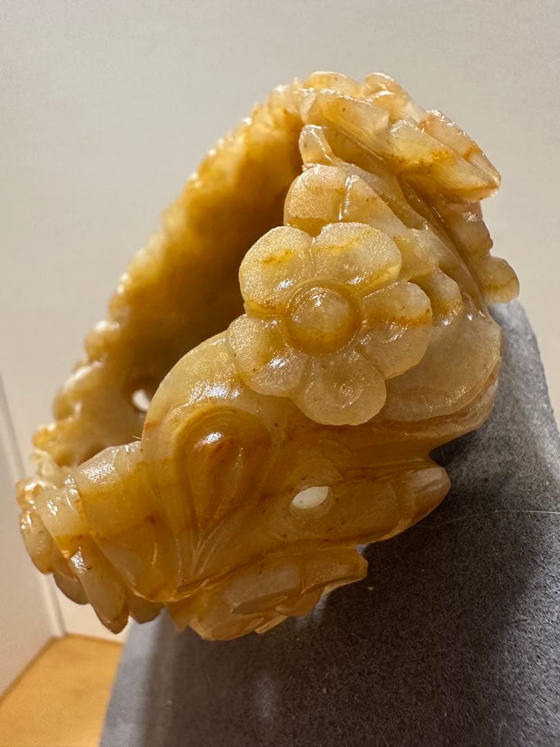 春節祭　花開冨貴　糖色原石バングル